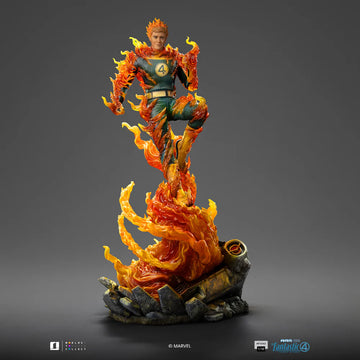 Human Torch Blue Suit Variant Marvel Fantastic Four Art Scale 1/10 Figurka 30 cm