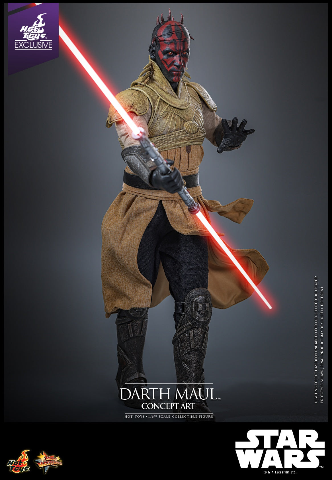 Darth Maul Concept Art Star Wars Movie Masterpiece 1/6 Hot Toys Exclusive Figurka 35 cm