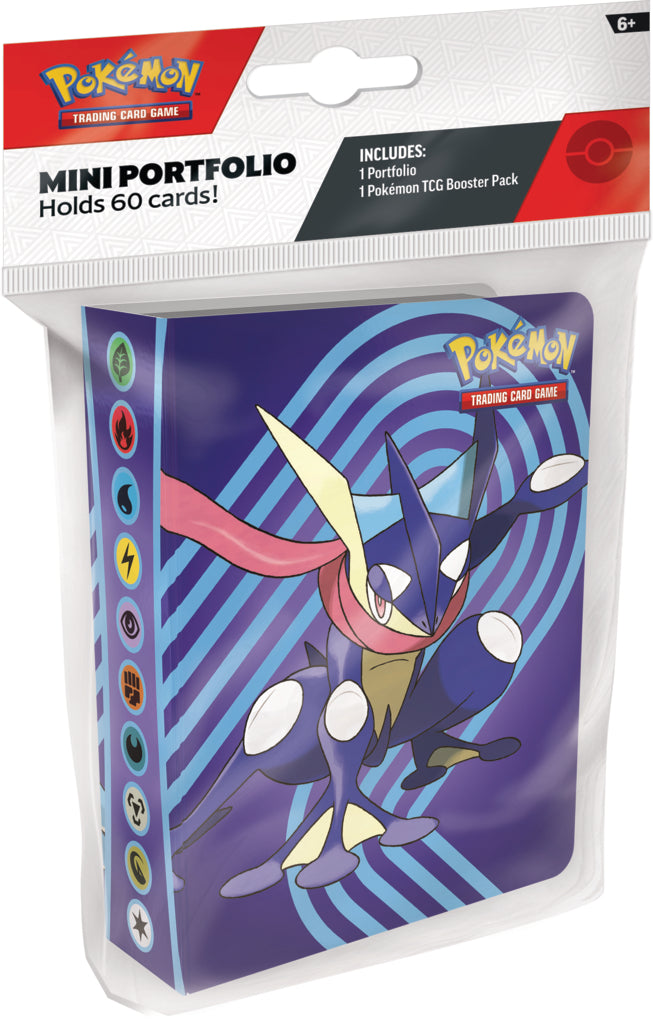 Greninja Mini Portfolio + Booster Pokemon TCG
