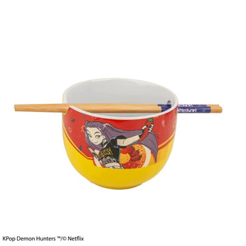 Miska do Ramen K-POP Demon Hunters Ramen Bowl with Chopsticks Mira