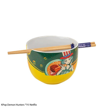 Miska do Ramen K-POP Demon Hunters Ramen Bowl with Chopsticks Zoey