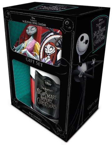 Jack & Sally Zestaw Prezentowy Kubek + Podkładka + Brelok Miateczko Halloween