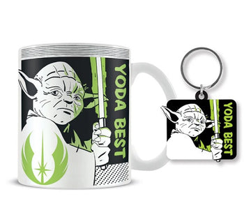 Yoda Best Zestaw prezentowy Kubek + Brelok Star Wars