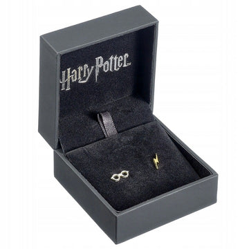 Błyskawica i Okulary srebrne kolczyki Harry Potter