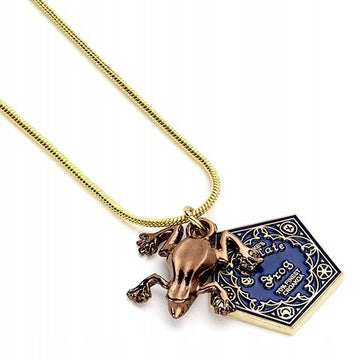 Czekoladowa Żaba pozłacany naszyjnik Harry Potter