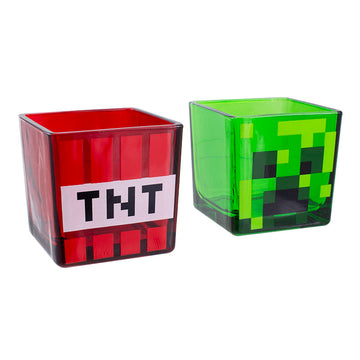 TNT i Creeper 2x Szklanka Minecraft