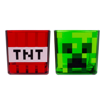 TNT i Creeper 2x Szklanka Minecraft