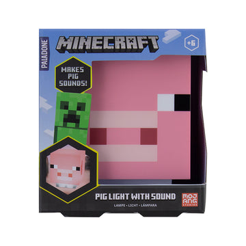 Świnka Lampka Biurkowa Minecraft