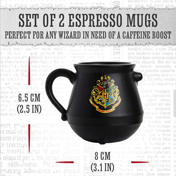 Kociołki Zestaw 2x Kubek Espresso Harry Potter