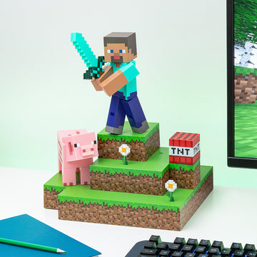 Diorama Steve Świecąca Figurka Minecraft