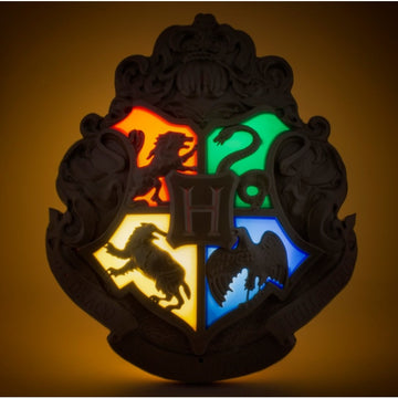 Herb Hogwartu LED + Pilot Różdżka Lampka Ścienna Harry Potter