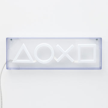 Neon Logo Lampka Ścienna Playstation