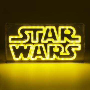 Neon Logo Lampka Ścienna Star Wars