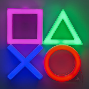 Icons Neon Lampka Ścienna Playstation