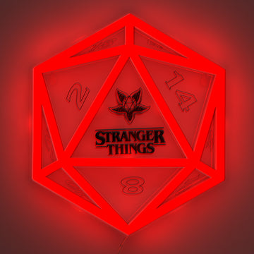 D20 neonowa lampka ścienna Stranger Things