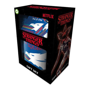 Stranger Things zestaw prezentowy (WSQK): kubek, podkładka, brelok