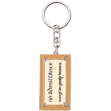 No Admittance Sign (Enamel) The Lord Of The Rings Keyring Breloczek