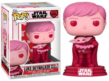 Luke Skywalker z Grogu - Edycja walentynkowa (494) FUNKO POP! Gwiezdne Wojny