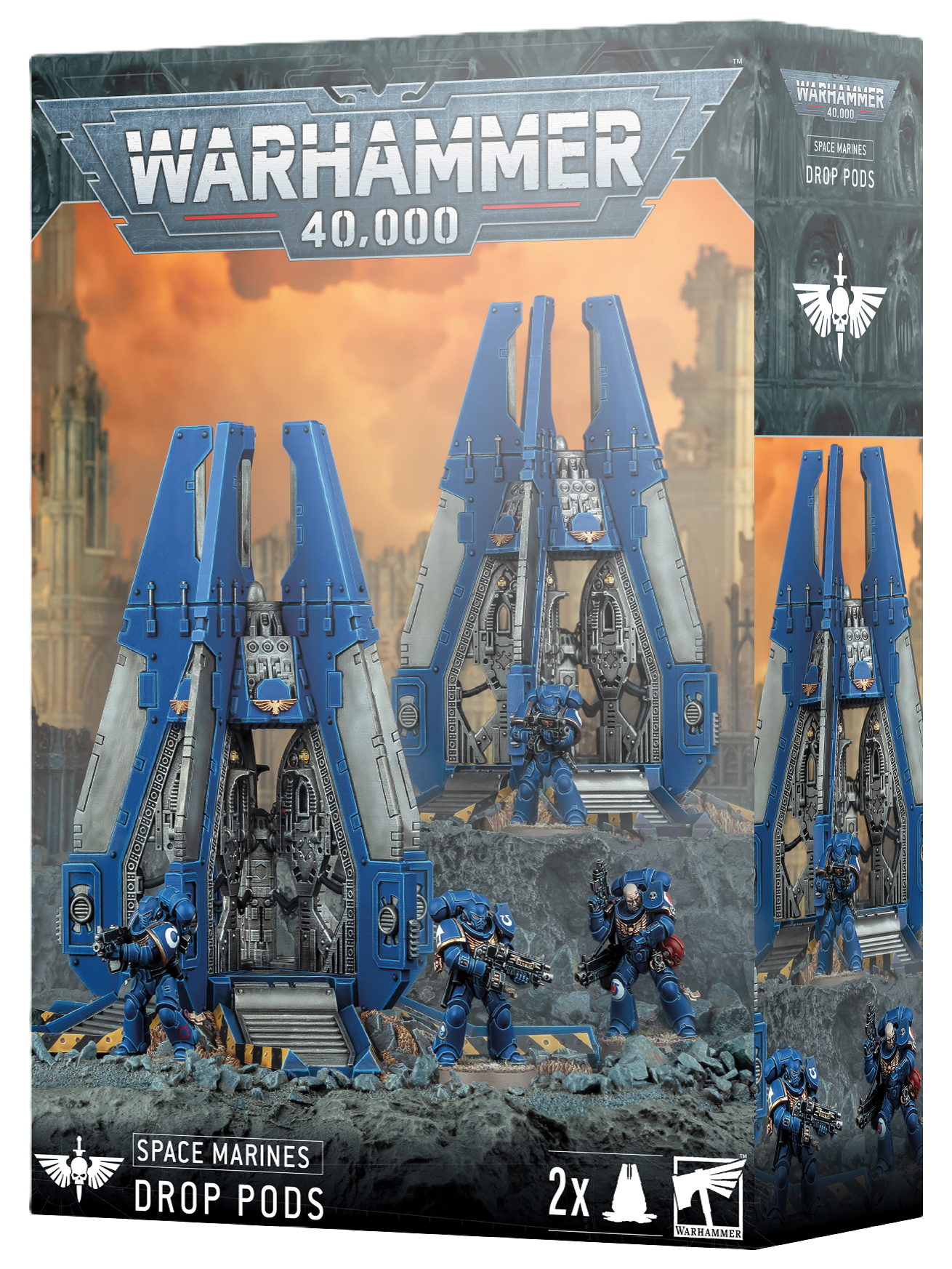 Space Marines Drop Pods Warhammer 40K