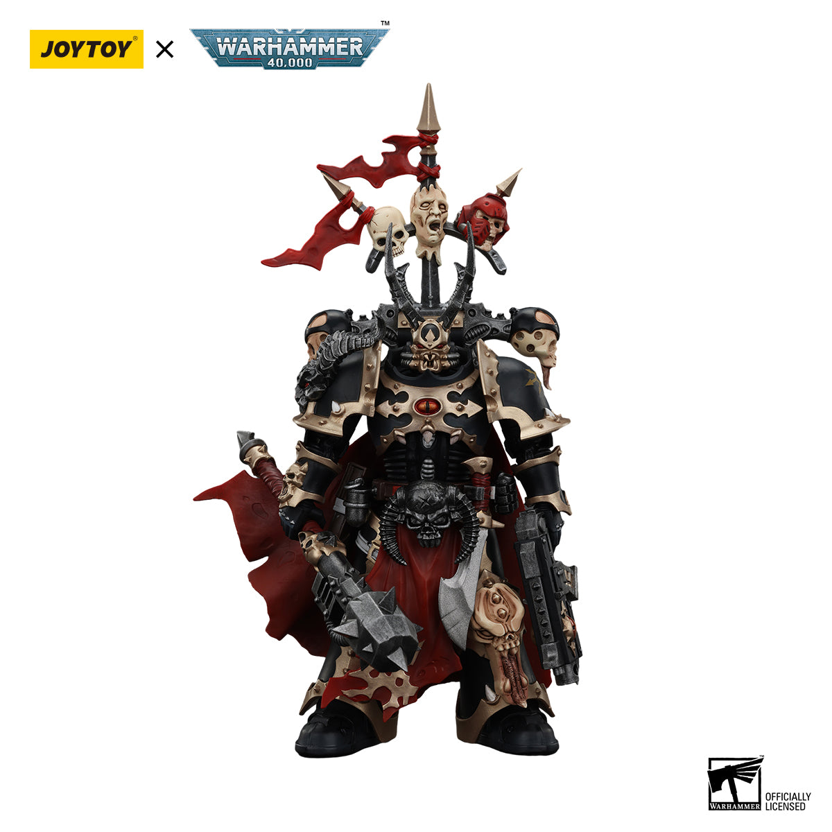 Chaos Space Marines Black Legion Chosen Champion with bolter and power maul Warhammer 40k 1/18 Figurka 20 cm