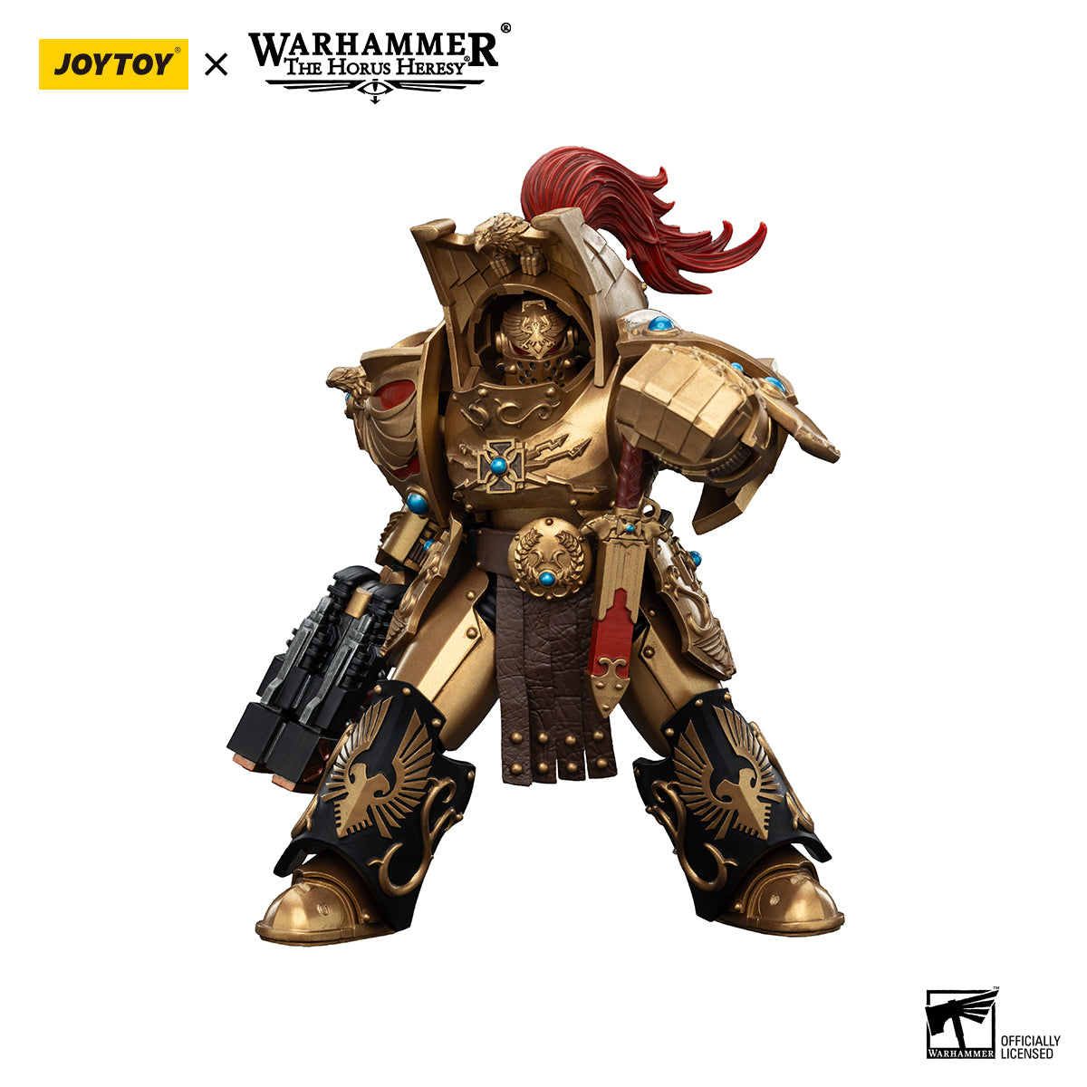 Legio Custodes Aquilon Terminator Squad Aquilon with twin-linked Adrathic Destructor Warhammer The Horus Heresy 1/18 Figurka 14 cm