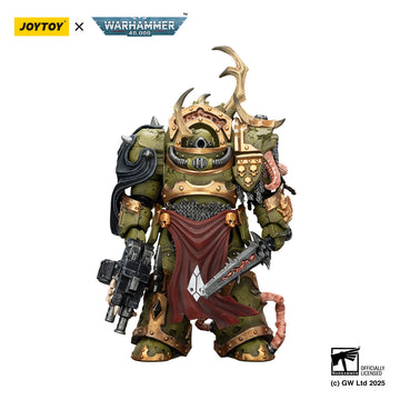 Death Guard Blightlord Terminator 3 with Combi-bolter and Bubotic Blade Warhammer 40k 1/18 Figurka 14 cm
