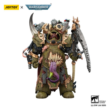 Death Guard Deathshroud Terminator Champion with Manreaper and Plaguespurter Gauntlets Warhammer 40k 1/18 Figurka 14 cm