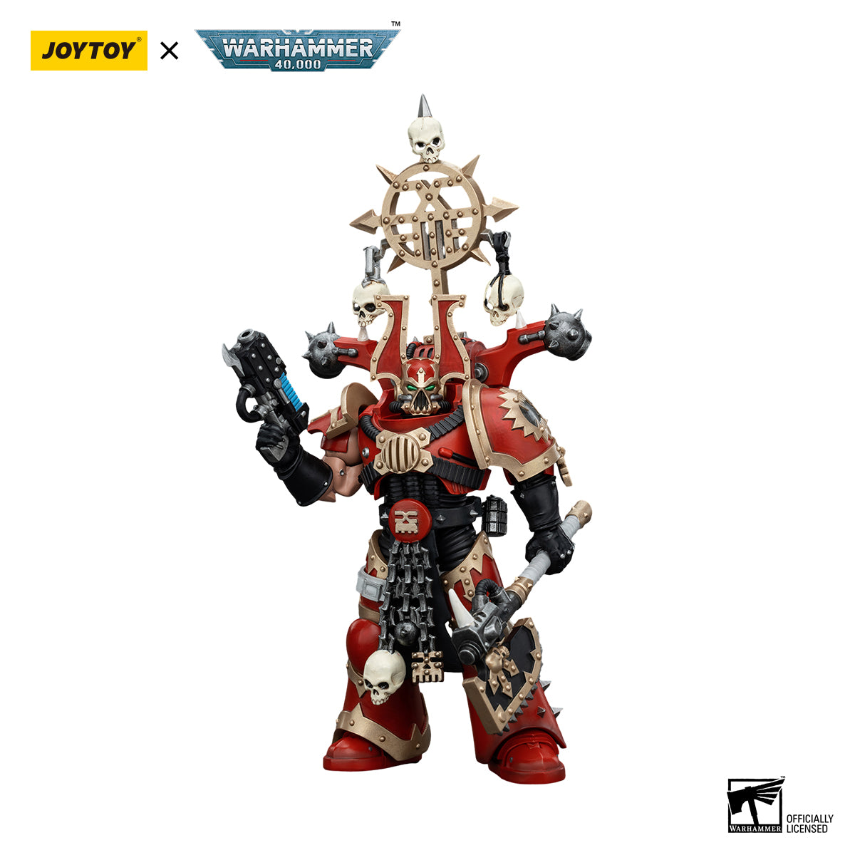 World Eaters Khorne Berzerker with Berzerker lcon Warhammer 40k 1/18 Figurka 13 cm