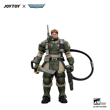 Astra Militarum Kasrkin 7 with Hot-shot Laspistol and Power Sword Warhammer 40k 1/18 Figurka 10 cm