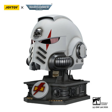 White Scars MkX Warhammer 40,000 Helmet with Display Stand Replica 44cm