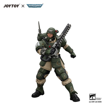 Astra Militarum Kasrkin 1 with Chainsword and Plasma Pistol Warhammer 40k 1/18 Figurka 10 cm