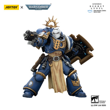 Ultramarines Levantus with Power Sword, Stormshield and Bolt Pistol Warhammer 40k 1/18 Figurka 13 cm