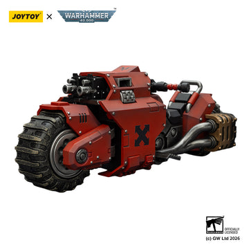 Raider-pattern Combat Bike Blood Angels with twin-linked bolt rifles Warhammer 40k Vehicle 1/18 Figurka 22 cm