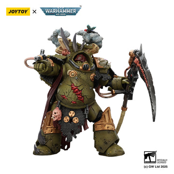 Death Guard Deathshroud Terminator 1 with Manreaper and Plaguespurter Gauntlet Warhammer 40k 1/18 Figurka 14 cm