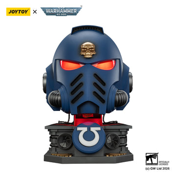 Captain MkX Helmet & Display Stand Ultramarines Warhammer 40K Replica 44 cm