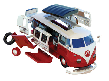 Airfix QUICKBUILD VW Camper Van red Model z klocków