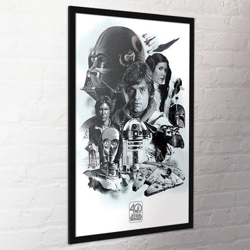 Star Wars 40th Anniversary Montage Maxi Poster Plakat 61 X 91.5cm
