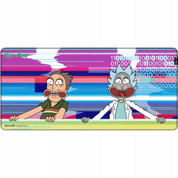Rick and Morty Glitched, Mousepad XL