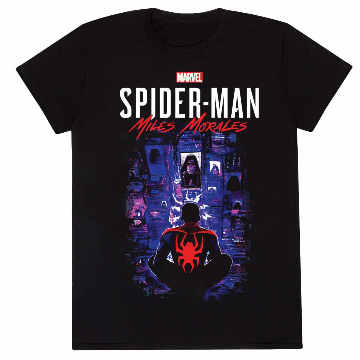 Spider-Man Miles Morales Video Game - City Overwatch T-Shirt