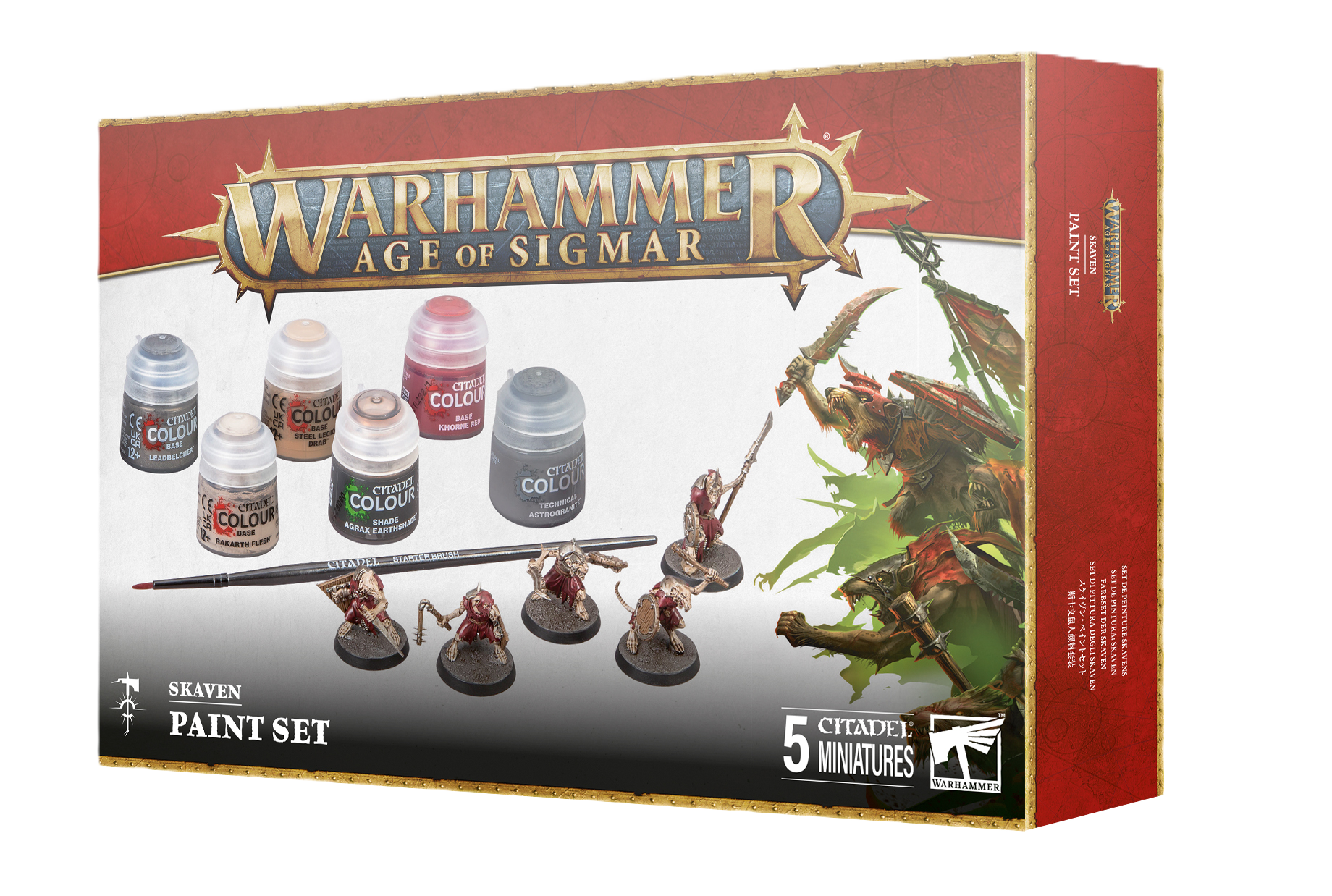 Warhammer Age of Sigmar Skaven Paint Set Zestaw Startowy