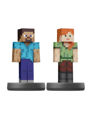 Steve & Alex Amiibo Minecraft