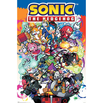 Sonic The Hedgehog Sega Sonic Comic Characters Maxi Poster Plakat 61 X 91.5cm