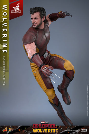 Wolverine Classic Brown and Tan Deadpool & Wolverine Marvel Movie Masterpiece HT Exclusive 1/6 Figurka 31 cm