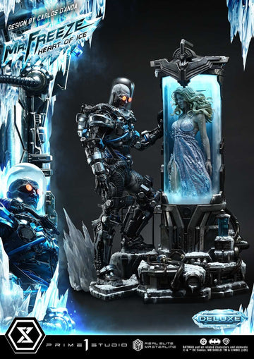 Mr. Freeze Heart of Ice Design by Carlos D'Anda Elite Masterline Series Deluxe Version DC Comics Batman 1/3 Figurka 82 cm