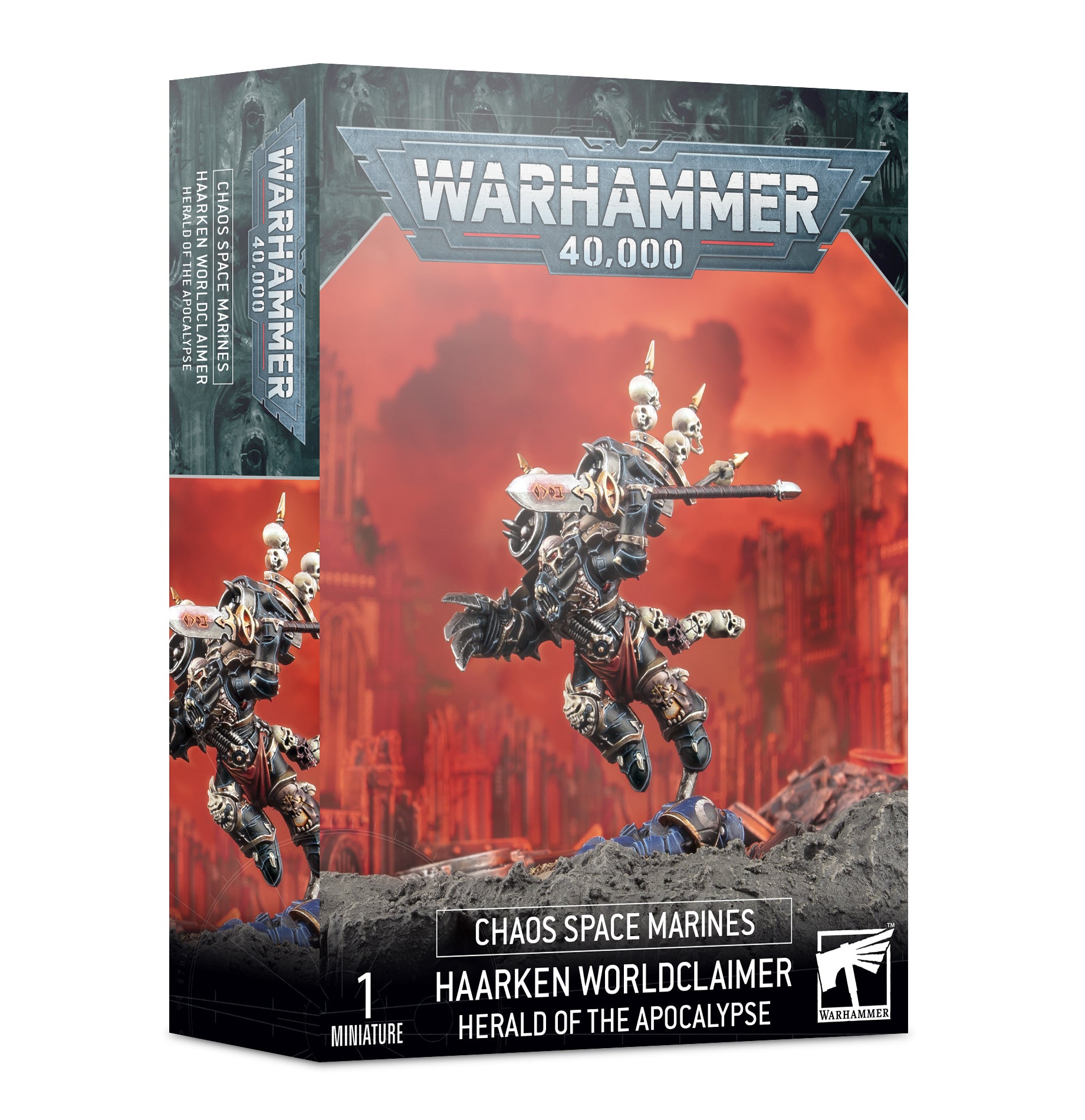 Chaos Space Marines Haarken Worldclaimer, Herald of the Apocalypse Warhammer 40K