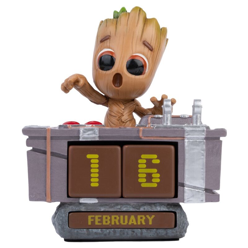 Marvel Guardians of the Galaxy Groot Death Button 3D Perpetual Calendar Figurka 12 cm