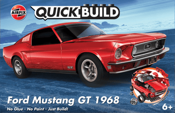 Airfix QUICKBUILD Ford Mustang GT 1968 Model z klocków