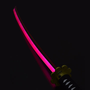 Shusui Ozdobna Katana LED (Różowy) Bambusowa