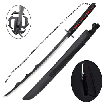 Kurotsuki Ozdobna Katana LED (Biały) Bambusowa