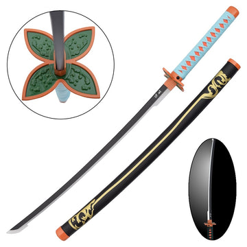 Kochou Ozdobna Katana LED (Biały) Bambusowa